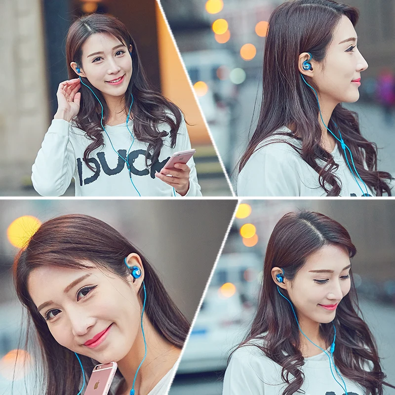 Beevo Бег Спорт Наушники Hi Fi наушники 3 5 мм In ear DJ тяжелый сабвуфер вкладыши с