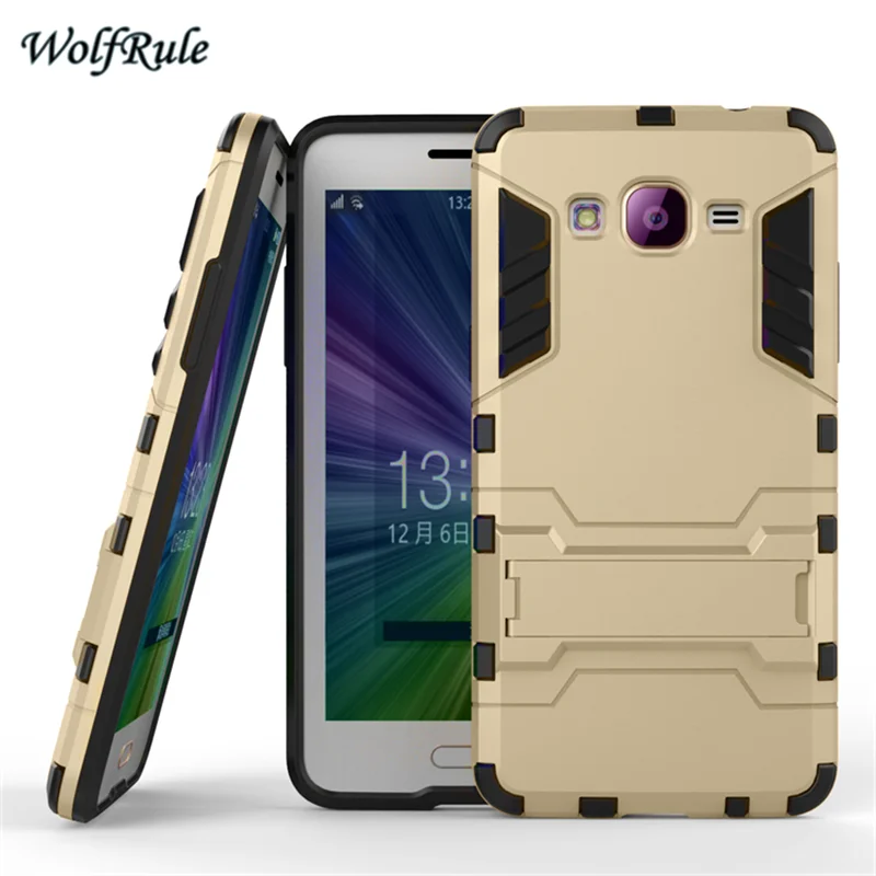 Чехол для Samsung Galaxy Grand Prime из ТПУ и поликарбоната с подставкой бампер Жесткий чехол