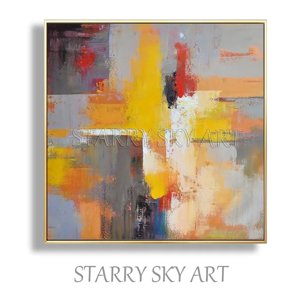 Abstract Painting F Топ художника ручная роспись высокого качества современный нож с абстрактной росписью стены искусства текстурированная палитра нож абстрактная картина маслом - Цвет: Abstract Painting F