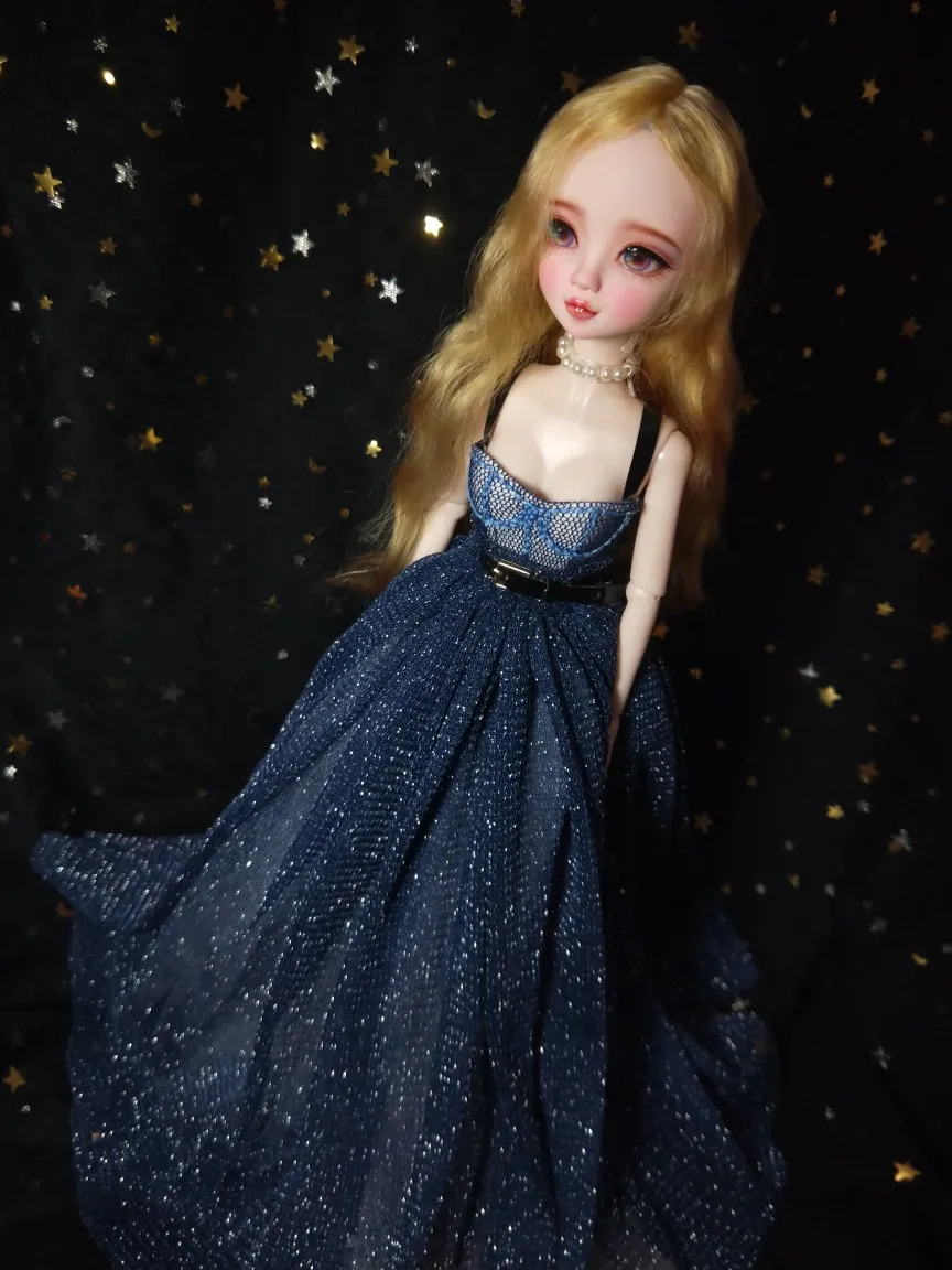 T02 X500 Blyth кукольные одежда 1/3 1/4 bjd 1/6 мягкого плюша Аксессуары для куклы голубого