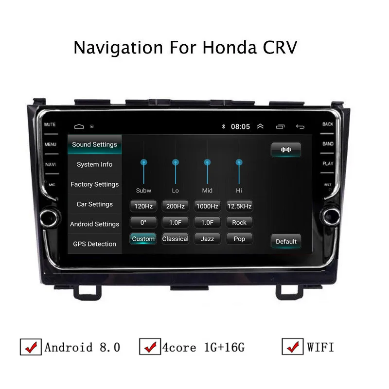 9 &quotAndroid 8 1 автомобильный gps навигатор для Honda CRV 2007 2011 Автомагнитола стерео