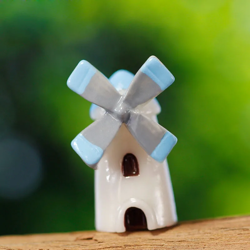 min order $10 Mini world landscaping decorative micro artificial mini house windmill DIY accessories material | Дом и сад