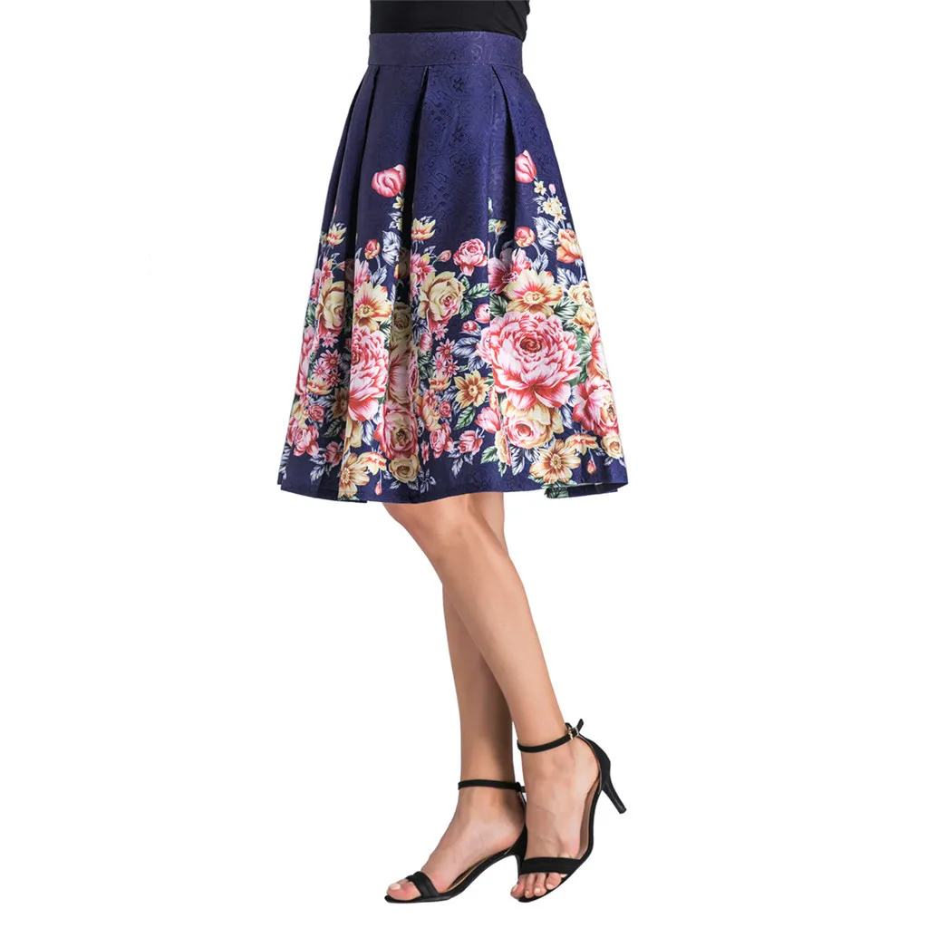 Женская юбка летняя серая с боковой молнией на завязках спереди оборками принтом