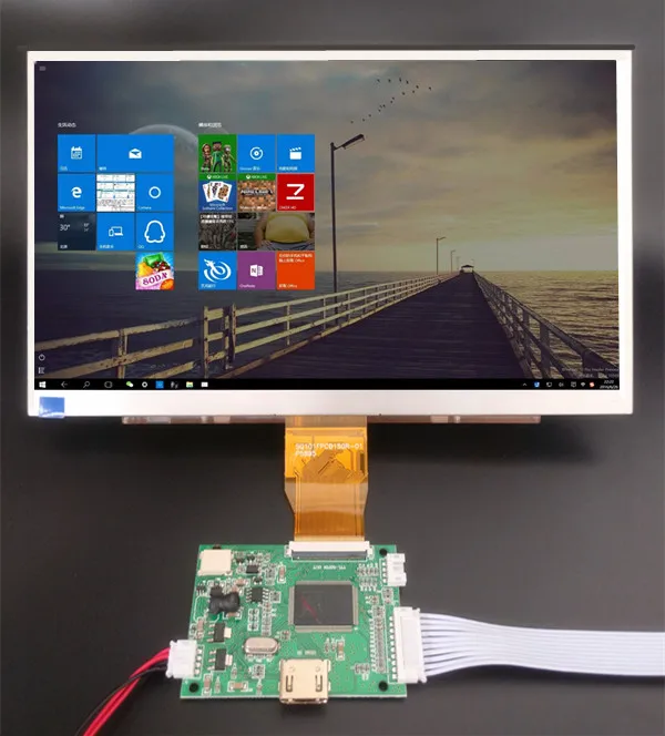 10.1 Inch 1024*600 Screen Display LCD TFT Monitor With Driver Control Board HDMI-Compatibl for Lattepanda Raspberry Pi Banana | Компьютеры