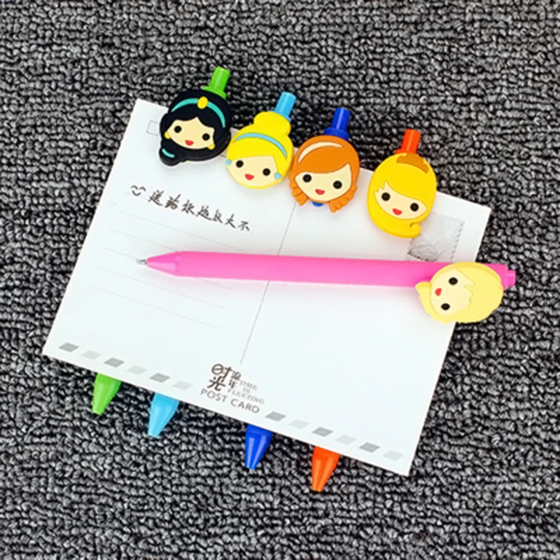 8 шт./лот гелевая ручка 0.5 мм Kawaii Пластик черные чернила гелевая ручка для школы записи офиса корейской канцелярские