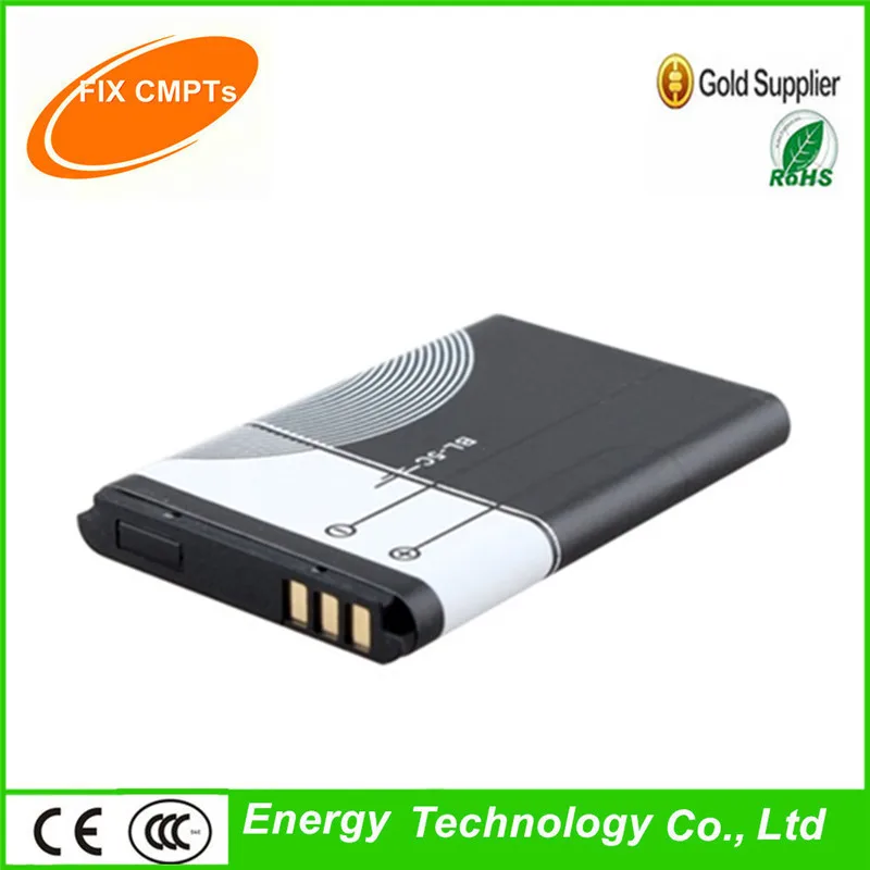 Original BL-5C Phone Battery For Nokia e60 n70 n71 n72 1112 1208 1600 1100 1101 BL5C BL 5C 1020mAh | Мобильные телефоны и