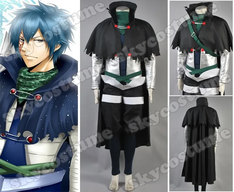 

Anime Fairy Tail Mystogan Cosplay Costume For Men Halloween Costume