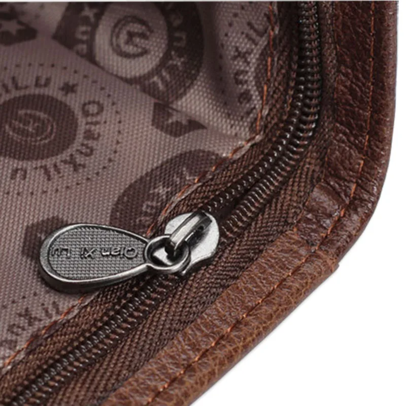 Мужской бумажник из 100% натуральной кожи с отделением для мелочи|wallets for men brands|purse