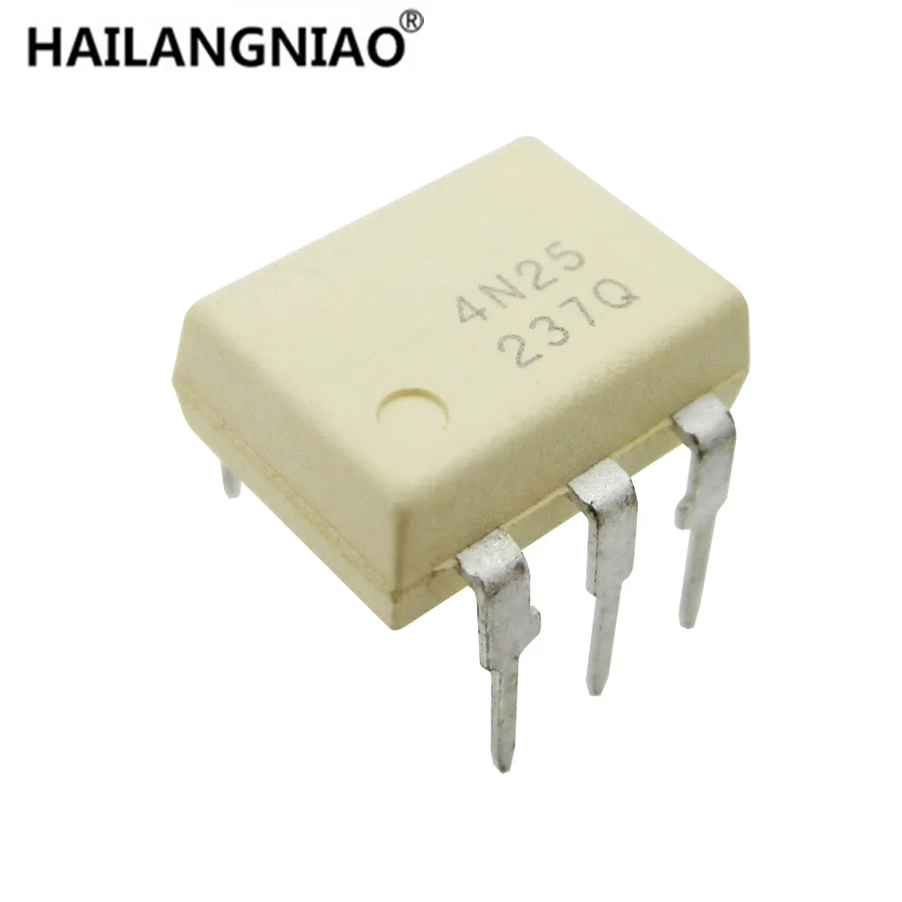 

10 шт. 4N25 DIP6 DIP фотоэлектрический соединитель Новый и оригинальный