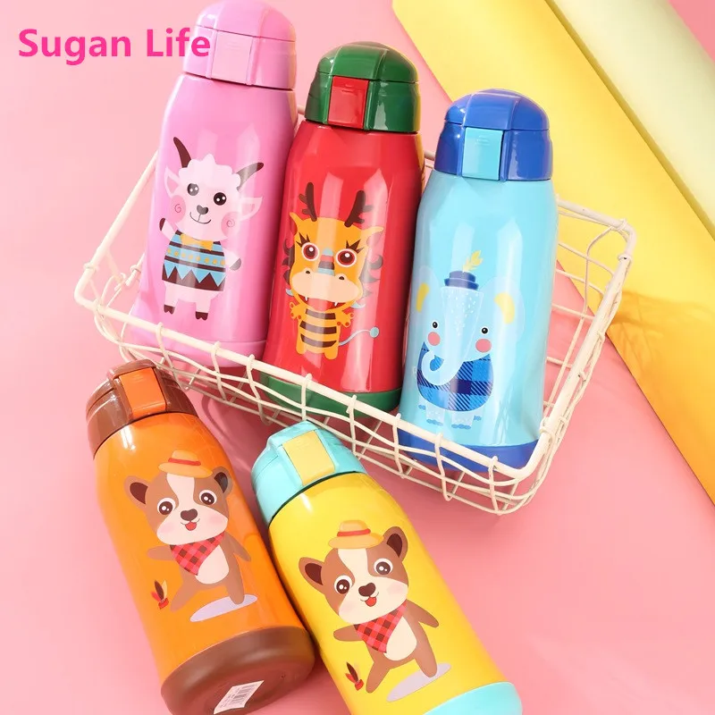 600ML Kids Baby Water Bottle Tritan BPA Free Children's Cup Baby Portable Feeding Bottle With Straw Leak Proof Durable Water Cup