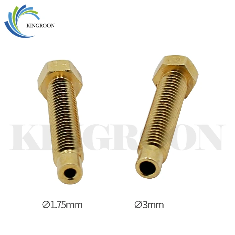 KINGROON удлинение медной форсунки 0 4 мм M6 * 32 Резьбовая насадка для нити 1 75 3 Печатная