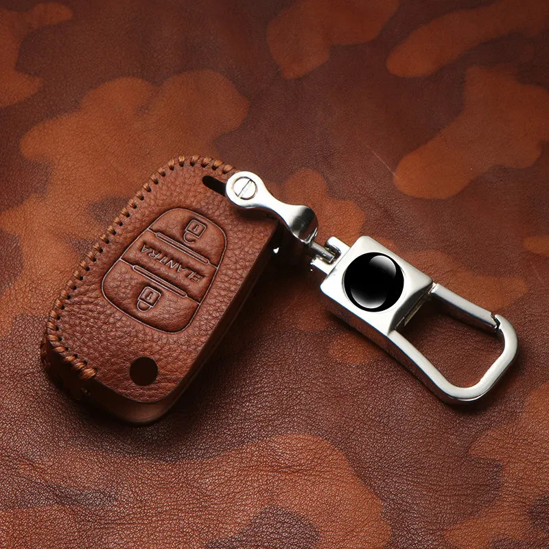 2019 эластичная одежда устойчивый винтажный верхний слой кожаный чехол для ключей