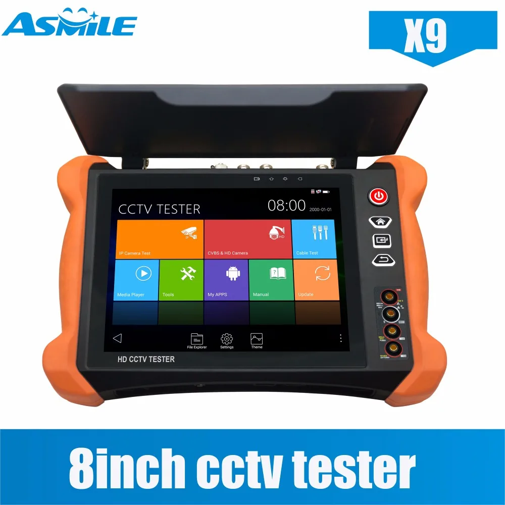 Новейший X9 серия сильная функция IP аналоговый CVI TVI AHD SDI/EX SDI полная HD cctv wifi тестер с