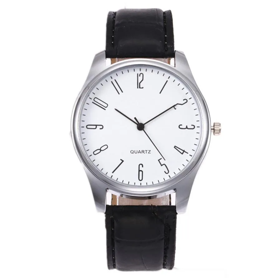 

Timezone#502 Fashion Simple Mens Watch Business Fashion Leather Quartz Wrist Watch