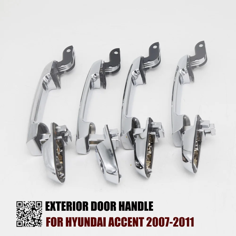 4 шт. хромированная внешняя ручка двери для HYUNDAI ACCENT 2007 2011 2008 2009 2010 2011|exterior door handle|door