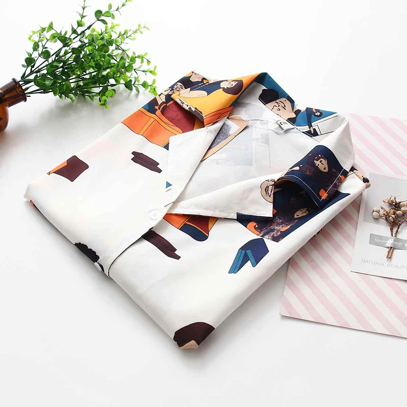 Женский летний Свободный шифон блузка с коротким рукавом и отложным