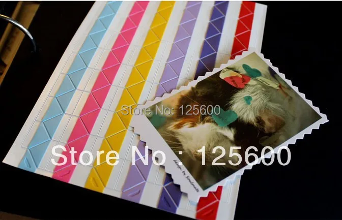 Белый черный золотой фотоальбом скрапбукинга ПВХ наклейки уголки для фото