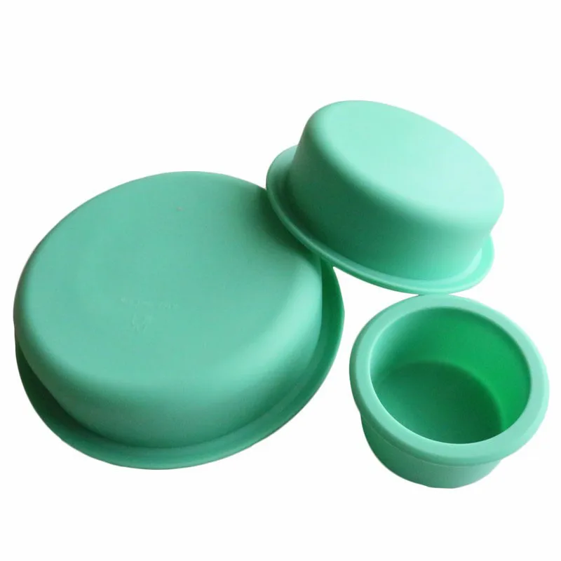 

Newly 3 Tier Silicone Round Shape Pan Cake Mold Silicone Cake Chocolate Tray Baking Mold Baking Tools XSD88
