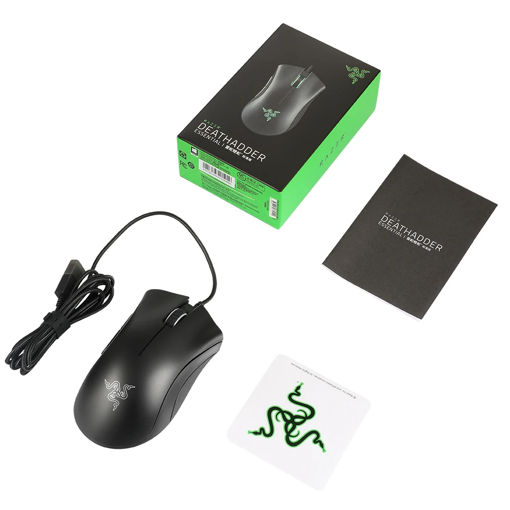 Razer DeathAdder Essential Проводная игровая мышь Мыши компьютерные 6400 точек на дюйм