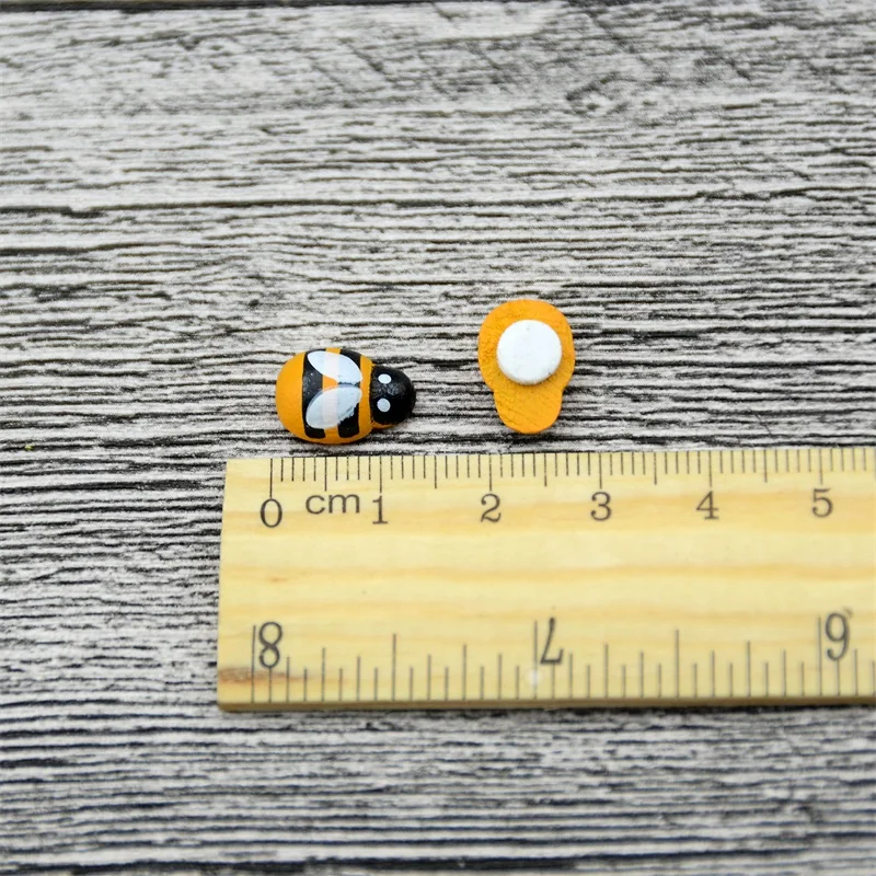 20 шт Искусственный созданный вручную деревянный пчела свадебное украшение плюс