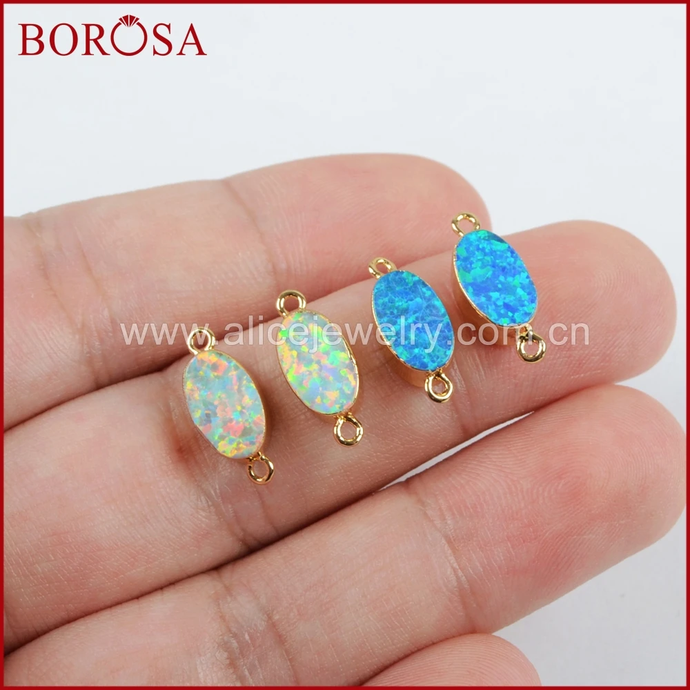 BOROSA 10 шт. Новое поступление овальные золотые белые и синие японские драгоценные