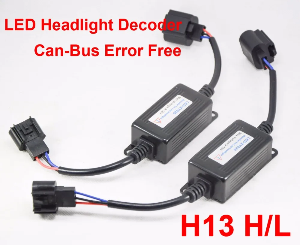 1 пара H13 9008 авто светодиодный фар Conversion Kit преобразователь can шины короче спереди