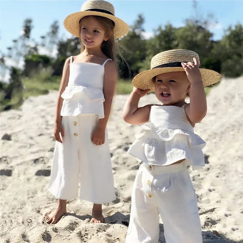 Детский комплект летней одежды pudcoco для маленьких девочек модная повязка на