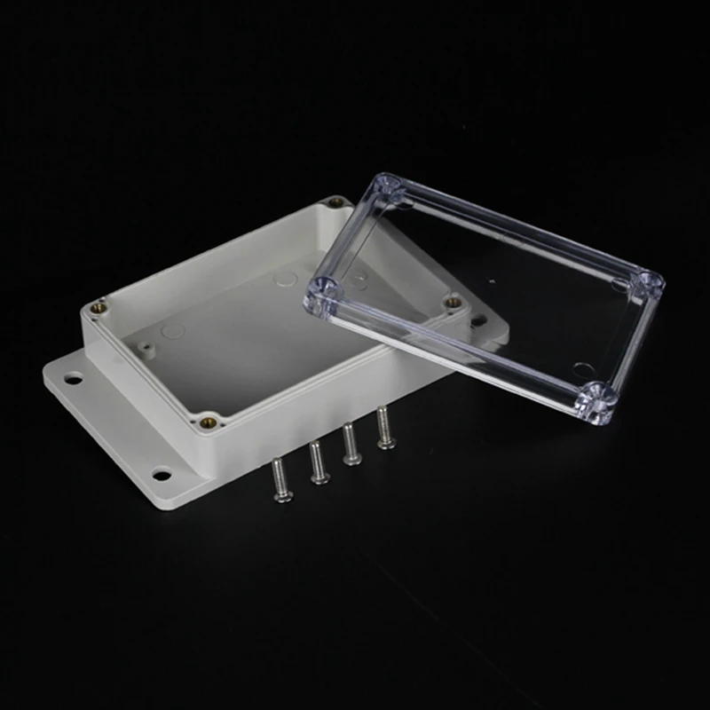IP65 115x85x35 мм водонепроницаемая распределительная коробка прозрачная пластиковая проектная коробка Клеммная прозрачная уличная коробка для крепления на стену