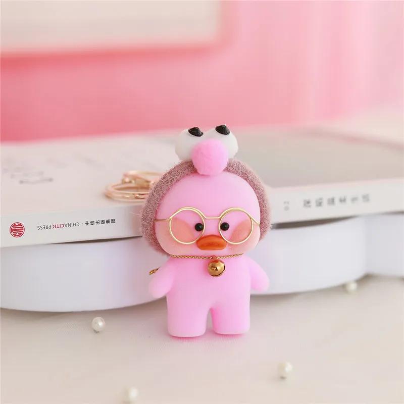 17 Новинка, Lalafanfan, милый брелок, Kawaii, кафе, Мими, желтая утка, фигурка, брелок, сумки, украшения, игрушки для детей - Цвет: 17