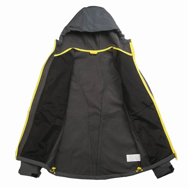 Мужская зимняя водонепроницаемая ветрозащитная куртка SCRIOSADH дышащая Флисовая