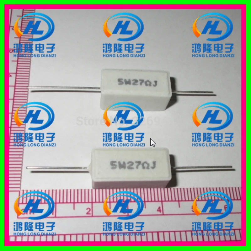 

(10pcs/lot) 5W 27 ohm +/-5% / 5W 27 ohm 5% / 5W 27RJ