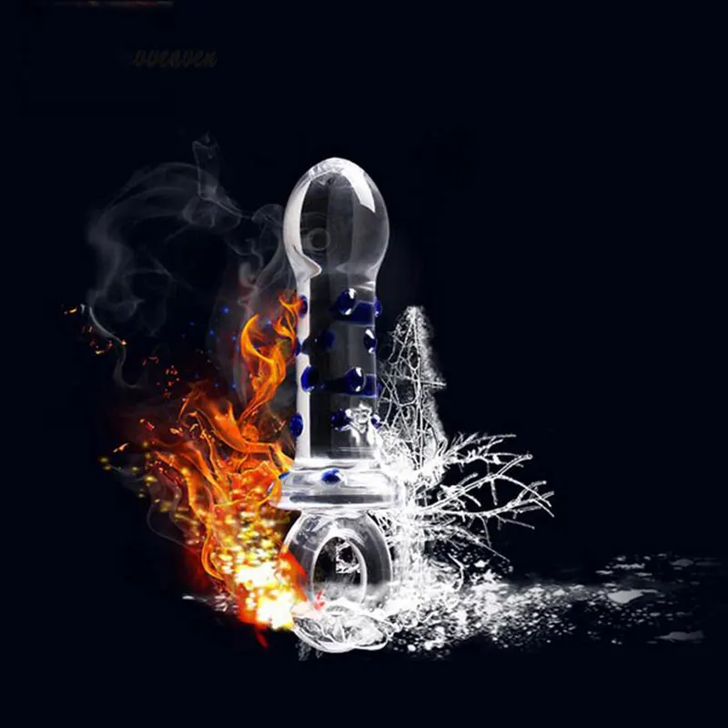 New Circular Coarse Lager Crystal Glass Dildo Sex Toys Fake Penis Anal Butt Plug For Female Male Gay Masturbation Products | Красота и