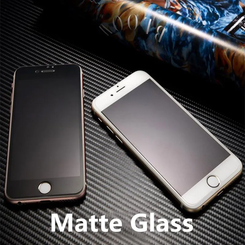 9H 2.5D матовое закаленное стекло с полным покрытием Защита экрана для iPhone X XS MAX XR 10 8