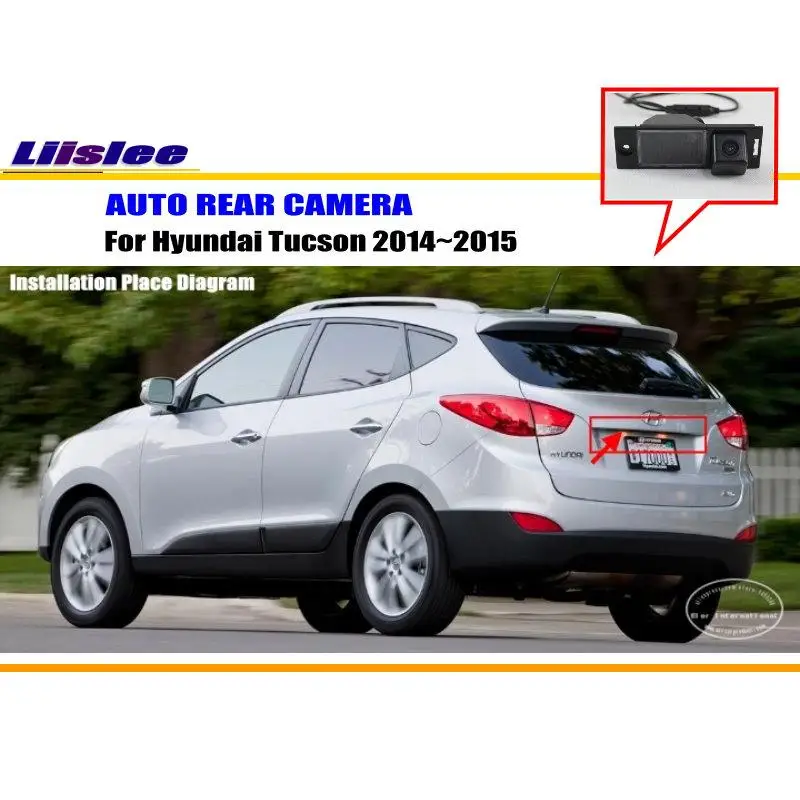 

Liislee Автомобильная камера заднего вида для Hyundai Tucson 2014 ~ 2015/задняя парковочная камера/HD CCD RCA NTST PAL/светильник щение номерного знака