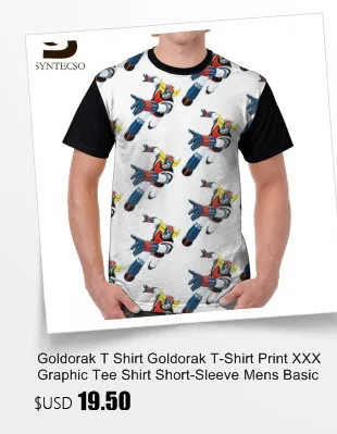 Goldorak футболка Летняя 4xl графическая футболка потрясающая футболка с короткими рукавами с принтом Мужская футболка из полиэстера
