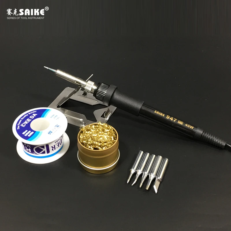 SAIKE 947 45 Вт Тепловая паяльник Электрический паяльник сварочный паяльник 220 В