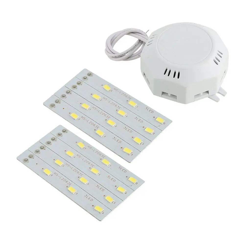 Светодиодная самодельная лампа 5730SMD 12 Вт 16 24 Холодный белый Потолочный