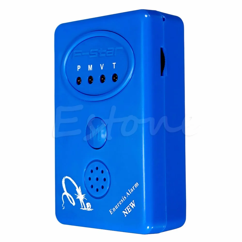 

2021 Blue Bedwetting Enuresis Adult Baby Urine Bed Wetting Alarm +Sensor With Clamp JUL17_18