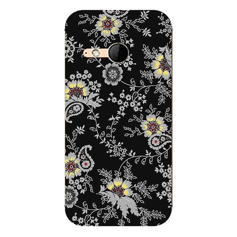 Жесткий чехол с принтом для HTC One M8 mini / 2 высококачественные ультра тонкие модные