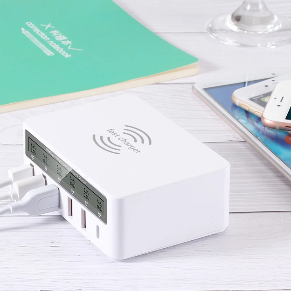 QI Беспроводной Зарядное устройство быстрой зарядки 3 0 Тип usb C быстрая адаптер для
