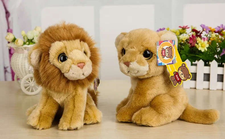 Бесплатная доставка 18 см милые плюшевые игрушки в виде льва плюшевая львица
