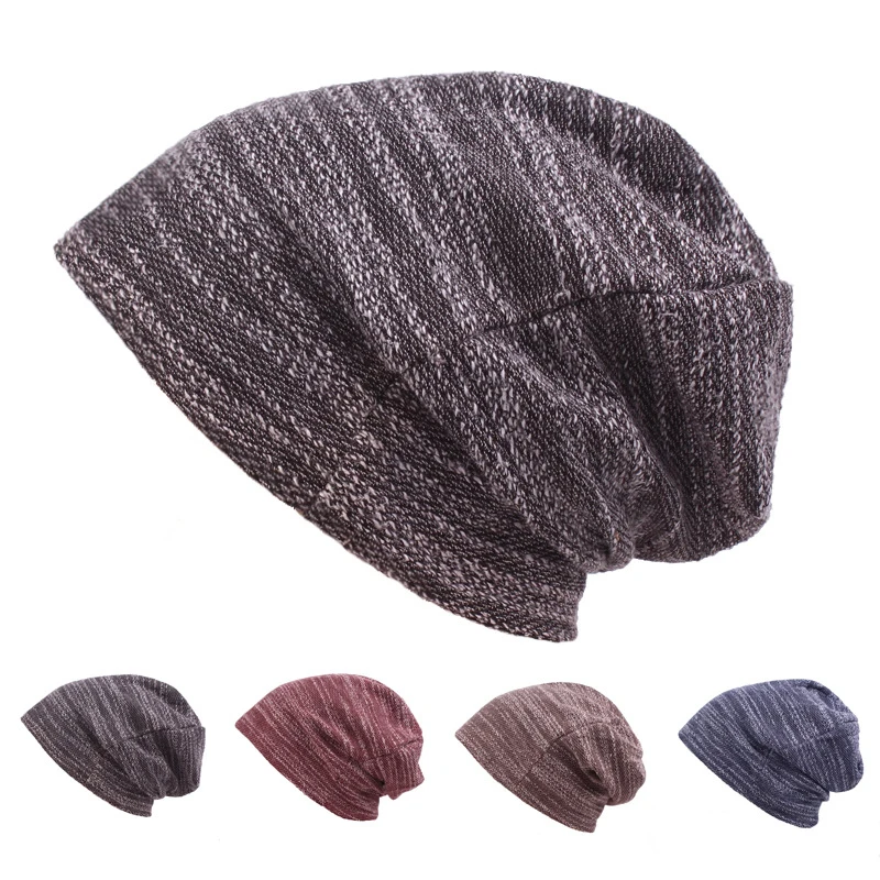 

HT1826 Unisex Autumn Winter Hats For Women Men Skullies Beanies Women Men Warm Woolen Knitted Hat Casual Baggy Slouch Beanie Hat