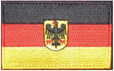 Germany flag Вышивка POLIZEI полицейский Каратель немецкий y Deutschland Орел Немецкий флаг боевой патч тактическая аппликация эмблема значок - Цвет: Germany flag