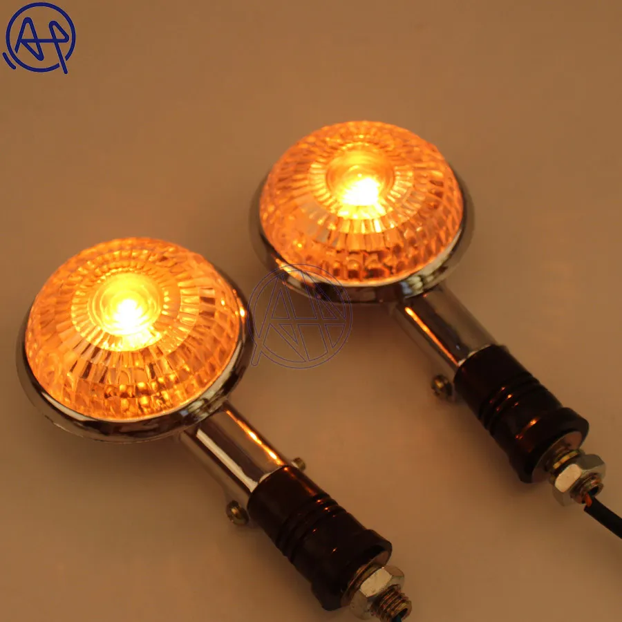 1 пара указатели поворота для YAMAHA XJ750 XVS 650 XVZ1300 XV250|amber lens|turn signalfor yamaha |