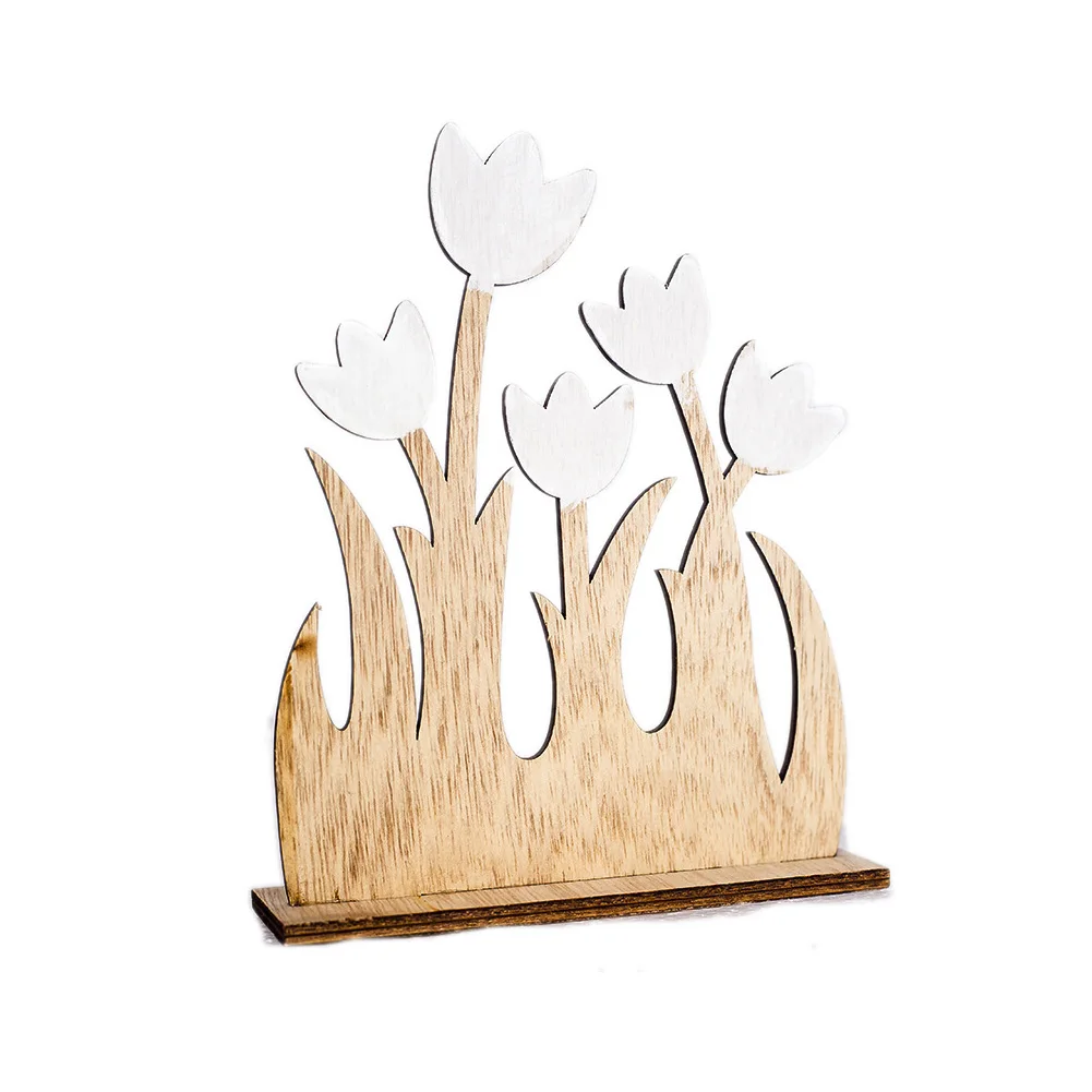 Деревянный цветок кустарник стол орнамент 2 шт. украшения дома свадьба день