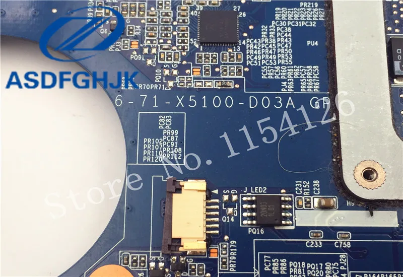 Материнская плата для ноутбука Raytheon Hasee CLEVO P150hm материнская 6-71-x5100-d03a DDR3L