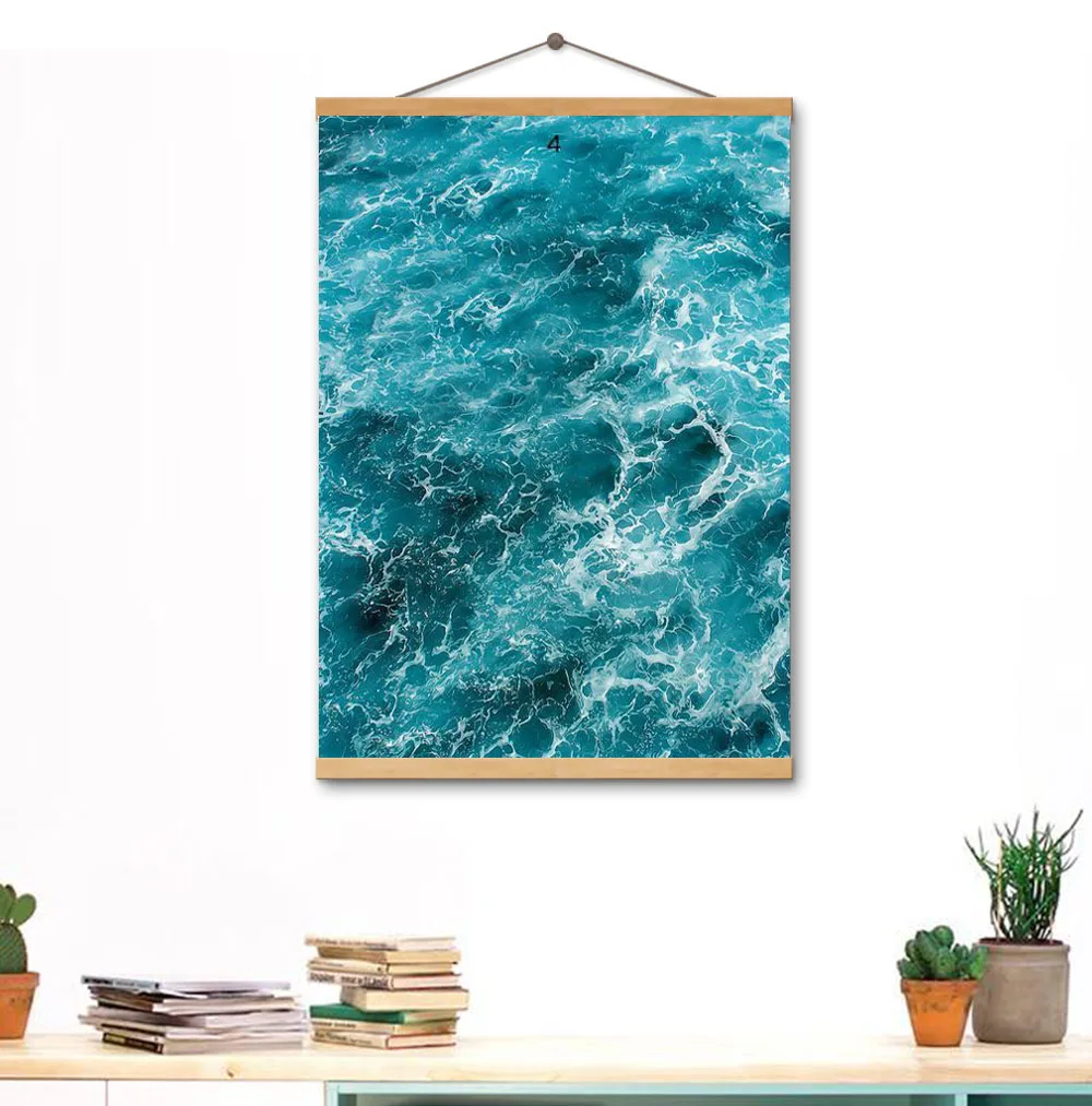 

Gohipang New Summer Sea Wall Art Landscape Canvas Painting Wall Posters Prints Kids Room Photo For Living Room Interior Unframed
