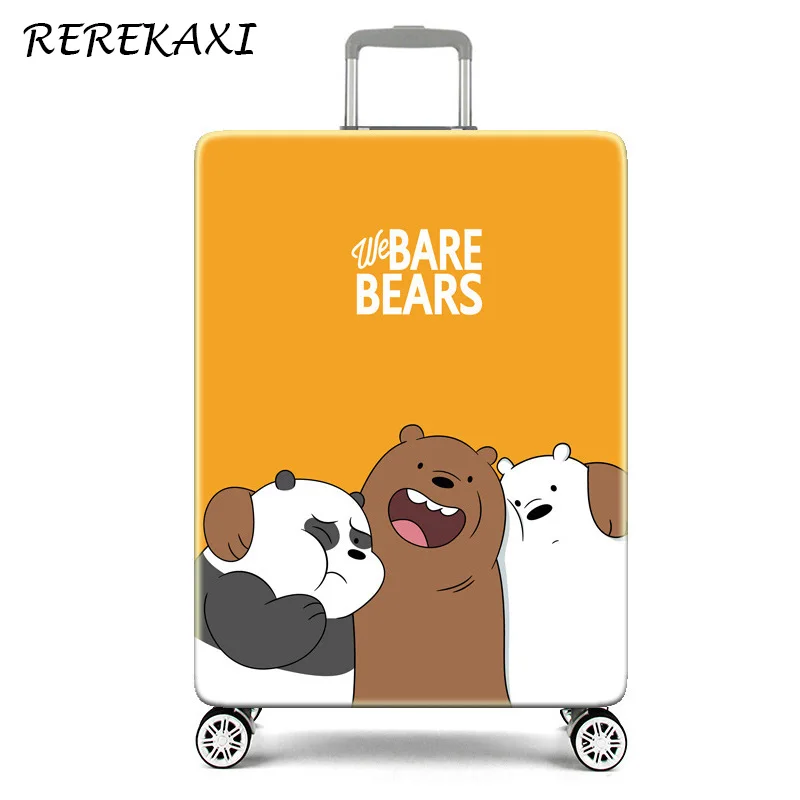 REREKAXI чехол для костюма милого медведя, чехол для багажа 18-32 дюймов, эластичный Чехол для багажа на колесиках, чехол для багажника, пылезащитный чехол, аксессуары для путешествий