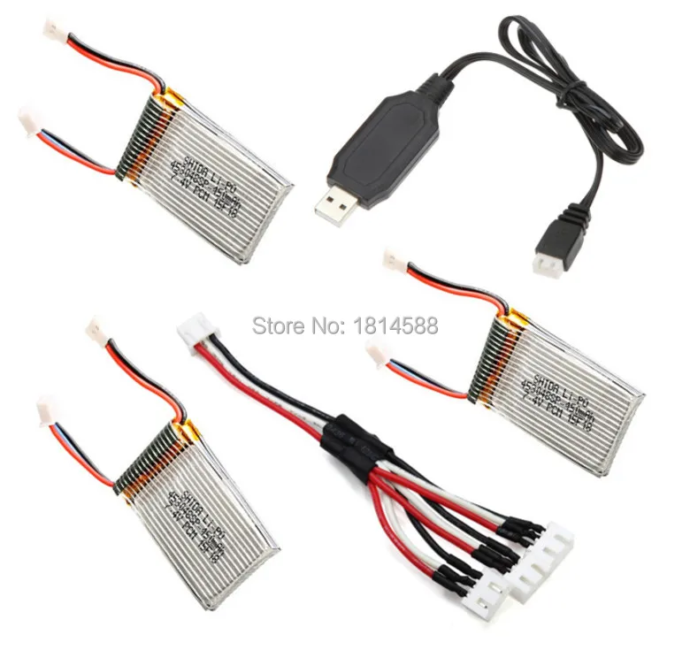 Cheerson CX33 CX-33C CX-33S Радиоуправляемый квадрокоптер запасные части 3 шт 7 4 V 450mAh