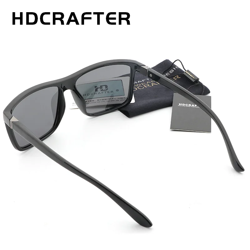HDCRAFTER 2019 солнцезащитные очки мужские поляризационные квадратные фирменный